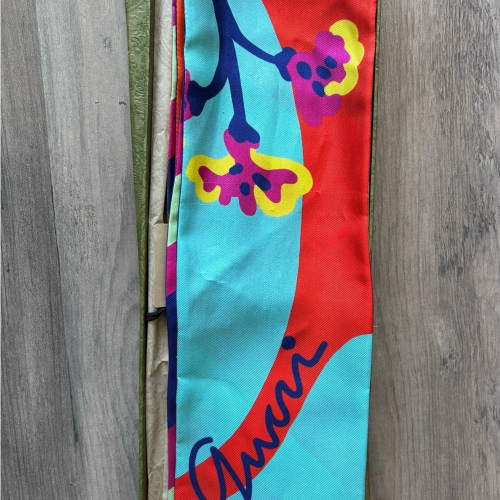 Gucci Silk Scarf with Bold Floral Design